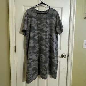 Jane and Delancey Gray Camouflage Dress